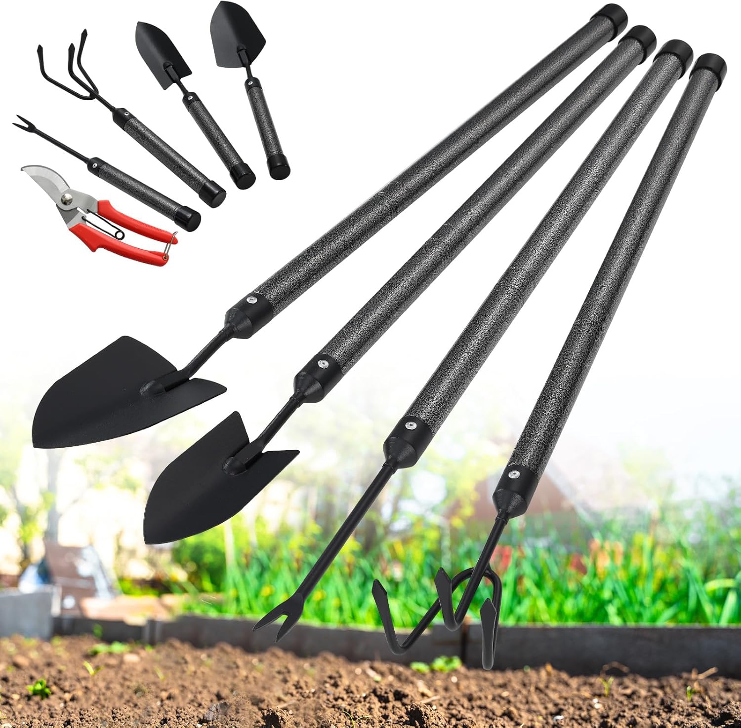Plant Parent Gardening Tools - 5-Piece Stainless Steel Garden Tool Set
