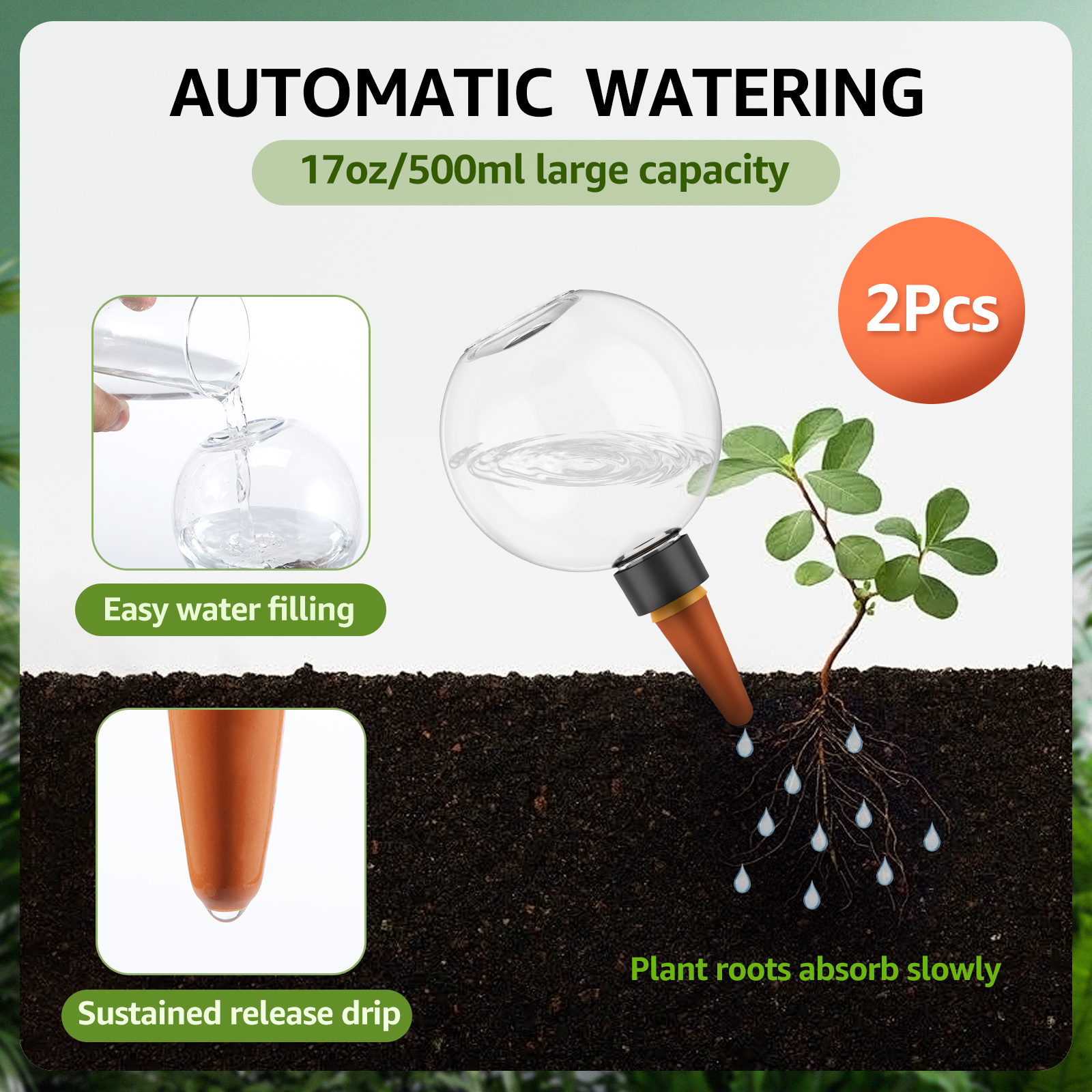 2/4Pcs 500ML Automatic Drip Ir - Plant Parent Kit บทวิจารณ์และราคา