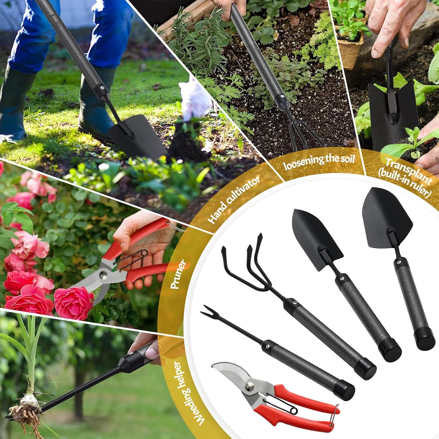 5-Piece Stainless Steel Garden - Plant Parent Gardening Tools บทวิจารณ์และราคา