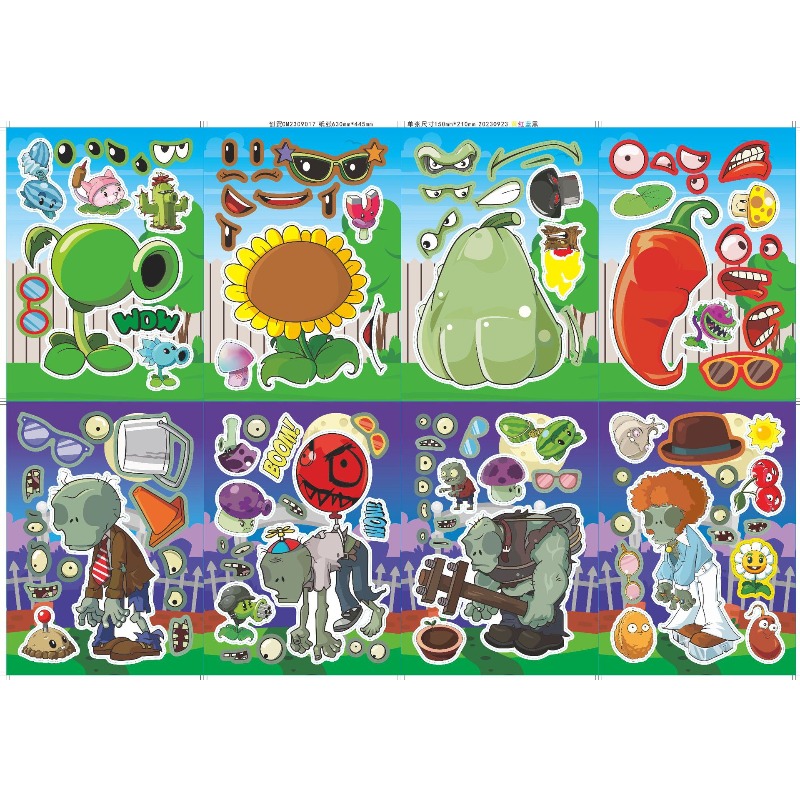 Plants Vs. Zombies Cute Cartoo - Plant Parent Sticker บทวิจารณ์และราคา