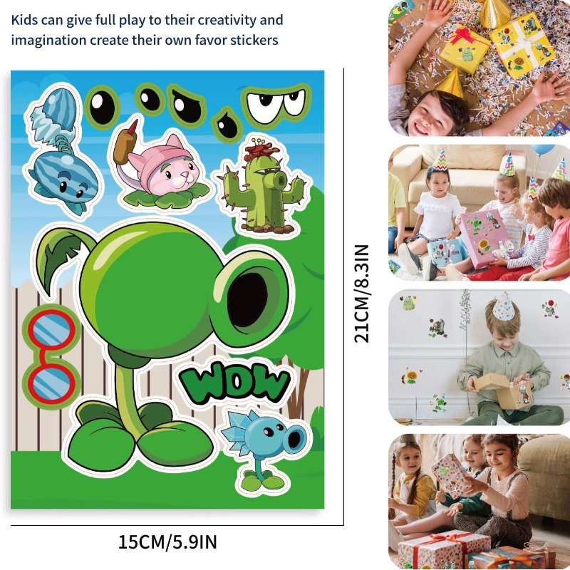 Plants Vs. Zombies Cute Cartoo - Plant Parent Sticker บทวิจารณ์และราคา