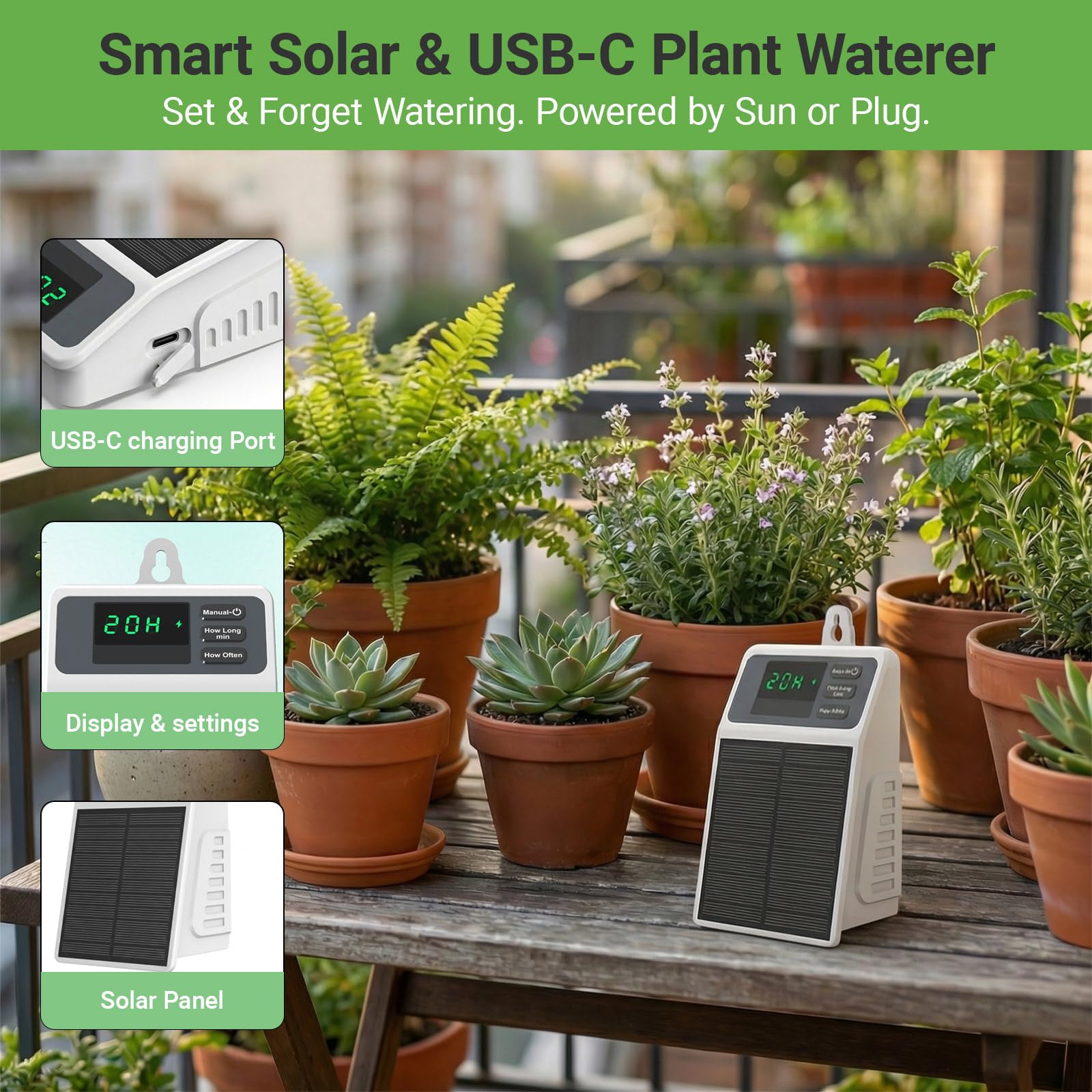 Upgraded Solar Drip Irrigation - Plant Parent Kit บทวิจารณ์และราคา