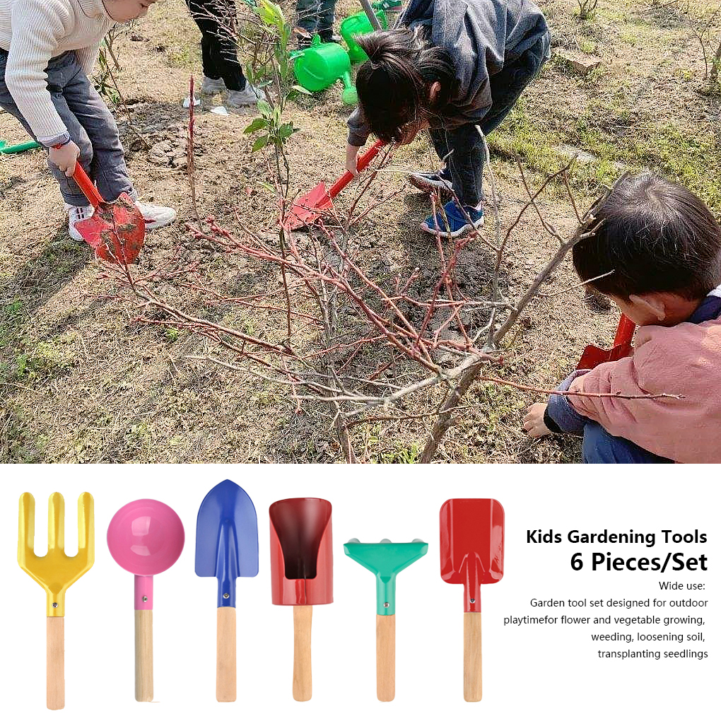 Pack of 6 Kids Gardening Tools - Plant Parent Gardening Tools บทวิจารณ์และราคา